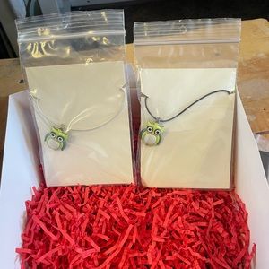 Fun handmade owl 🦉 necklaces